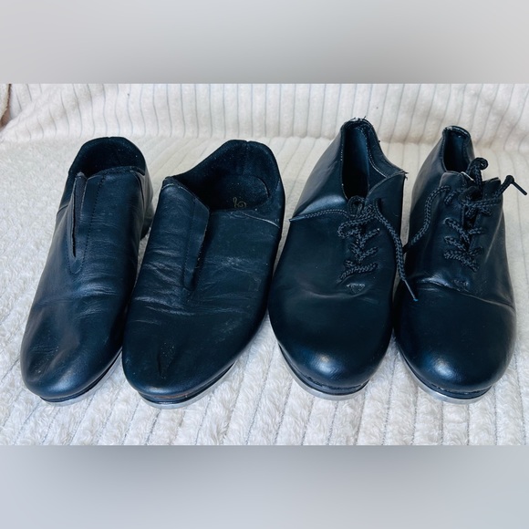 🪩 ✨TAP SHOES✨ 🪩 Two Pair Bundle! Sz 8.5 and 9.5 Bkack - Picture 2 of 15
